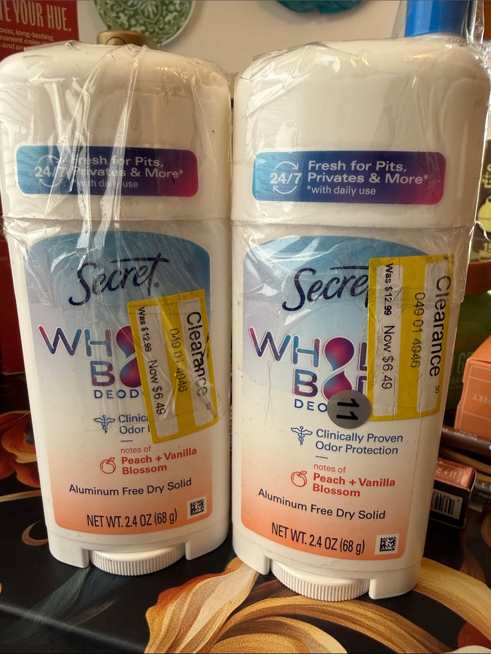 Top Secret White Peach + Vanilla Blossom Body Wash Stick